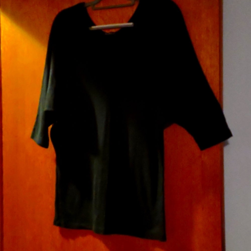 Black lightweight sweater Made in USA